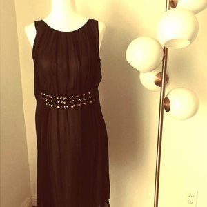 Banana Republic Black Dress- Jeweled embellishment